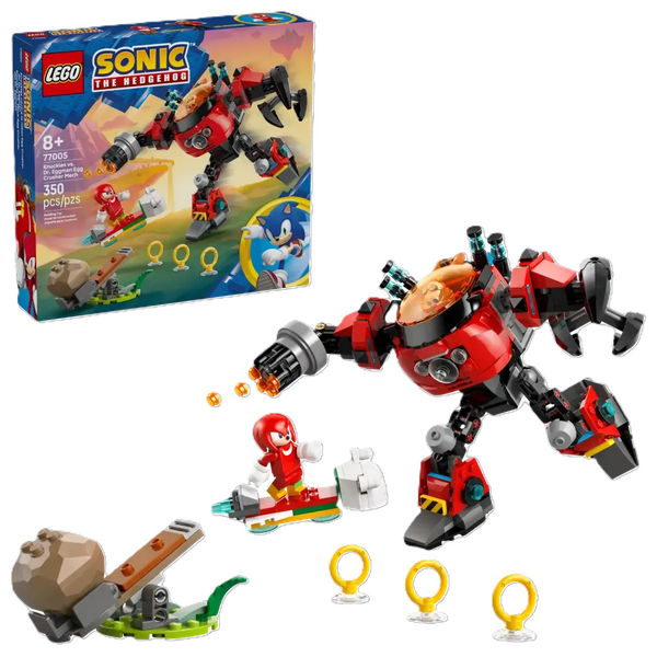 Lego 77005 - Knuckles vs. Dr. Eggman Egg Crusher Mech - 350 pieces for a satisfying building and play experience