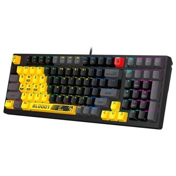  كيبورد ميكانيكي للألعاب سلكي بلودي S98 - إضاءة خلفية ار جي بي - 1.8 متر 