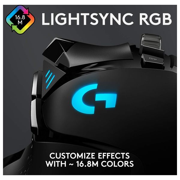  ماوس ألعاب لوجيتك G502 - سلكي - 11 زر - اسود 