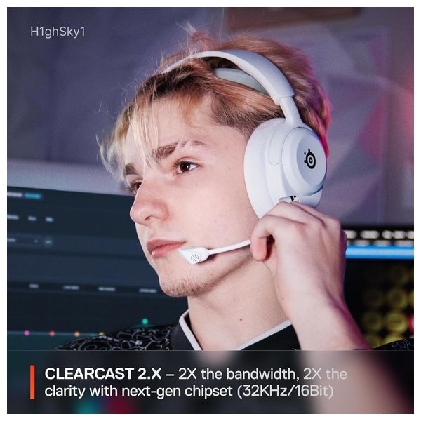 SteelSeries Arctis NOVA 5P - Bluetooth Headphone Over Ear - Up to 60 hours - Bluetooth 5.3 - White