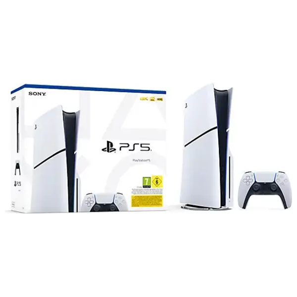  Sony - PlayStation 5 Slim - Europe Region - 1TB - White 