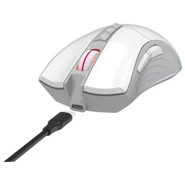  ماوس العاب بلودي لاسلكي R90 - دقة 100-5000 DPI - استجابة 1 مللي ثانية - أبيض 