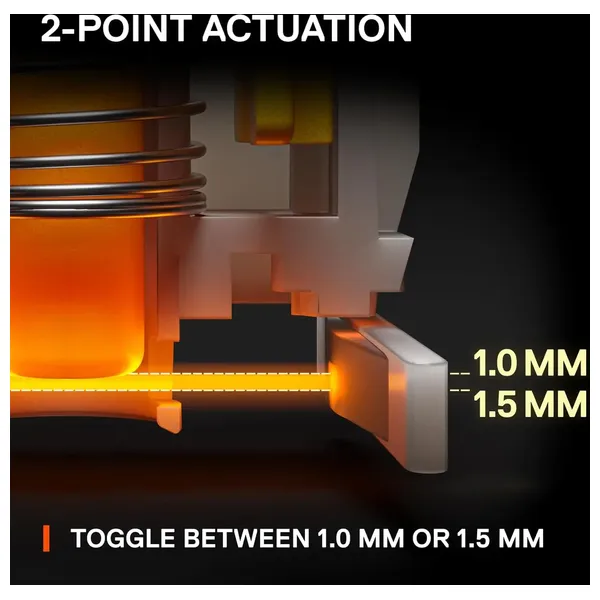  كيبورد العاب ستيل سيريس Apex 9 TKL - ميكانيكي - إضاءة ار جي بي قابلة للتخصيص - اسود 