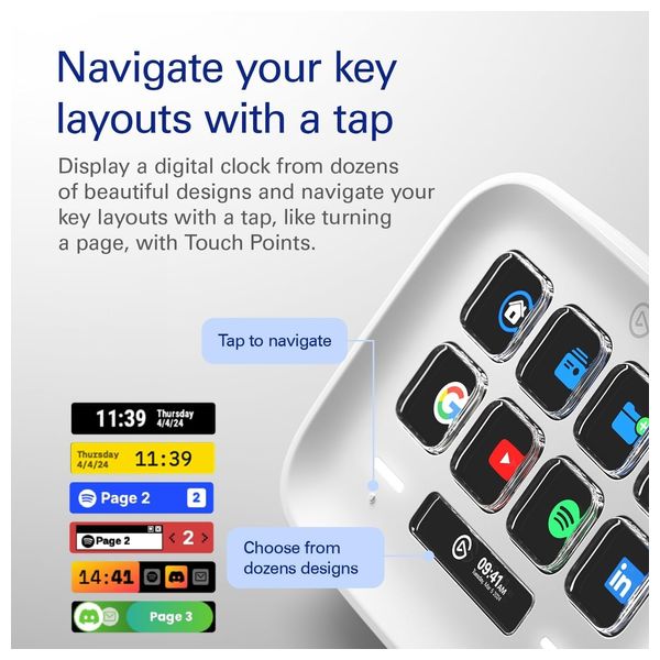  Elgato Stream Deck Neo Control Panel - 8 Customizable Keys - For App and Smart Lighting Control - Easy Drag & Drop Setup 