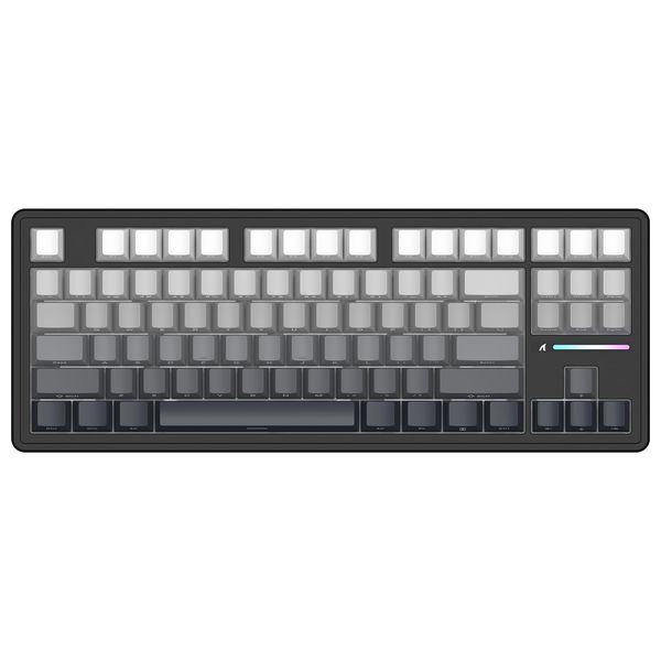 Attack Shark M87 PRO Mechanical Keyboard - Wired - RGB Lighting - 87 Keys - Black