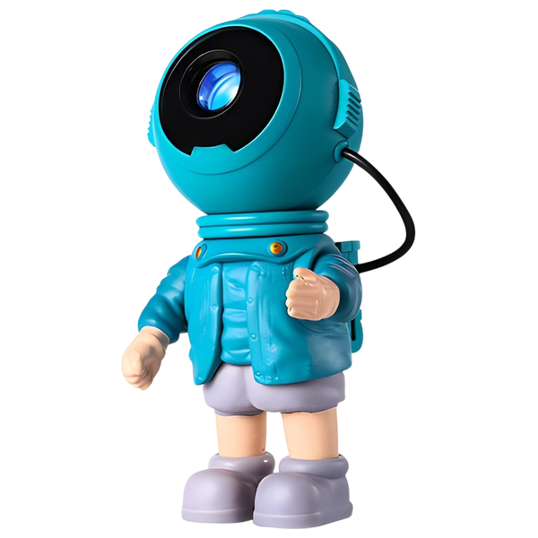  جهاز عرض النجوم اري غيمينغ - بتصميم رائد فضاء - يعرض مجرة وسحب السديم - دوران 360° مغناطيسي - تحكّم عن بعد - مع مؤقت للإيقاف التلقائي 