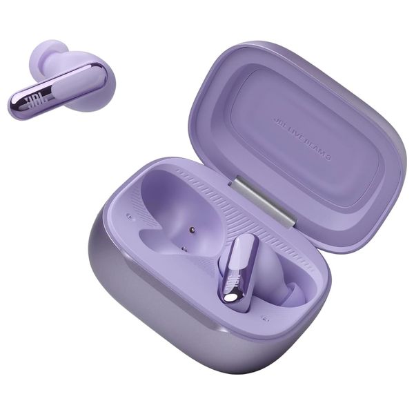 JBL Live Beam 3 In-Ear Bluetooth Headphones - Noise Cancelling - Smart Charging Case - Purple