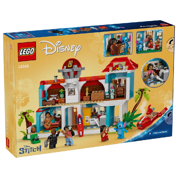 LEGO Lilo & Stitch Beach House - 834 Pieces with 5 Minifigures and Movie Accessories
