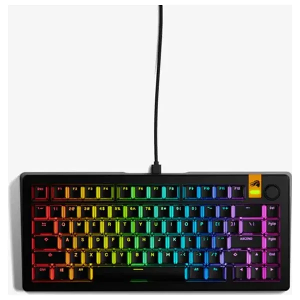Glorious GMMK 3 HE Gaming Keyboard - Magnetic Switches - 8000Hz Response Time - Customizable Action Point - Black