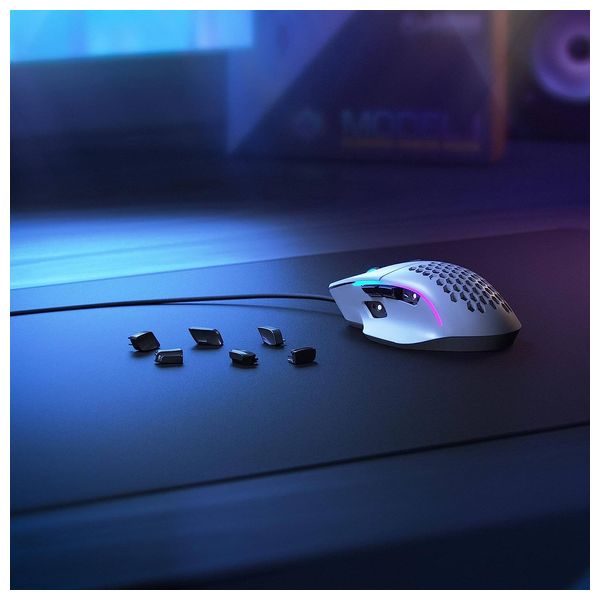  Glorious Gaming Mouse - Wired - 9 Programmable Buttons - White 