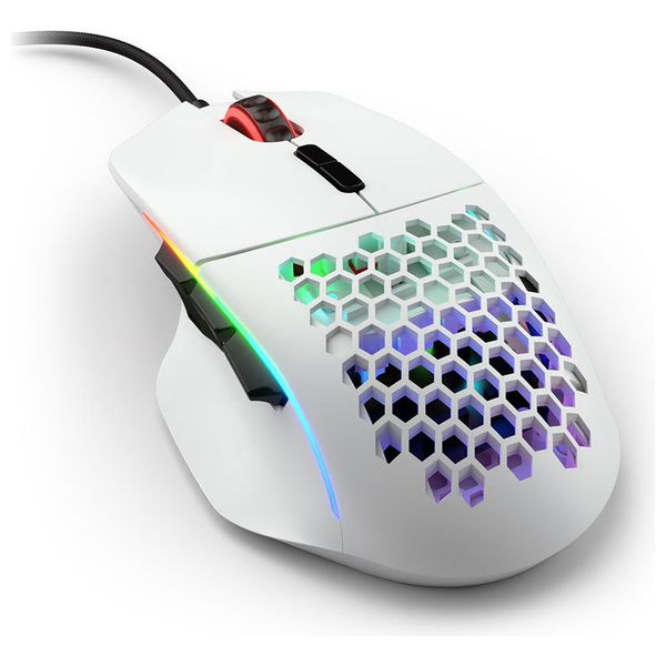  Glorious Gaming Mouse - Wired - 9 Programmable Buttons - White 
