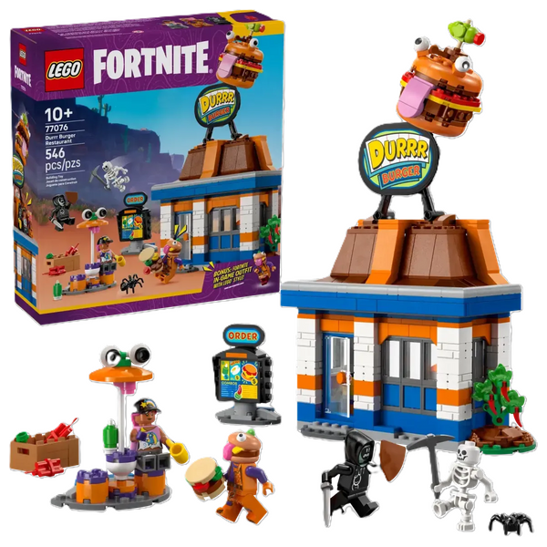Lego 77076 - Fortnite Durrr Burger Restaurant - Contains 546 pieces for detailed and engaging construction