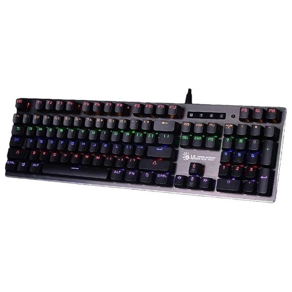 كيبورد بلودي B760 ميكانيكي للألعاب - سلكي - هيكل معدني - إضاءة خلفية - اسود