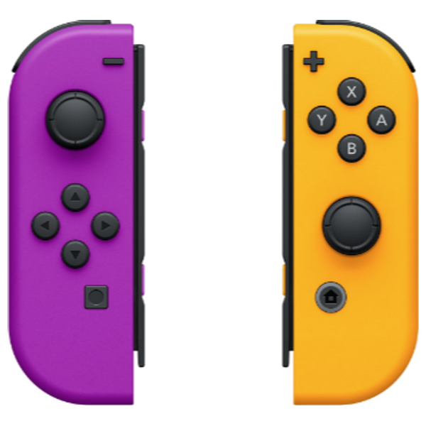 Nintendo Controller J-C Pad L/R - Wireless Connectivity - Purple & Orange