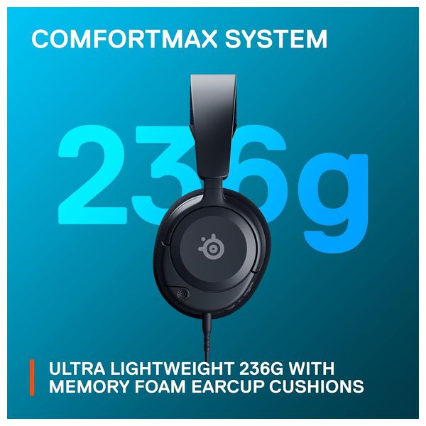  SteelSeries Arctic Nova 1P - Wired Headphone Over Ear - 1.2m - Black 