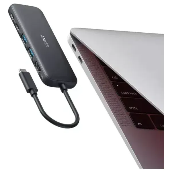  Anker 332 A8355H11 -  USB-C Hub 5-in-1 - Fast charging up to 100W -  Black 