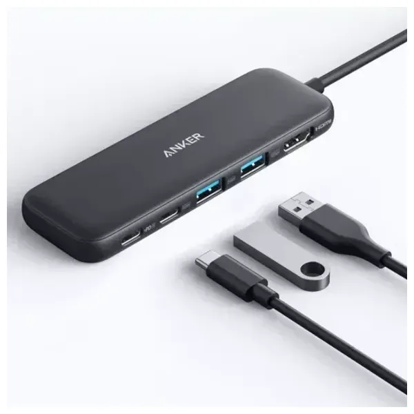  Anker 332 A8355H11 -  USB-C Hub 5-in-1 - Fast charging up to 100W -  Black 