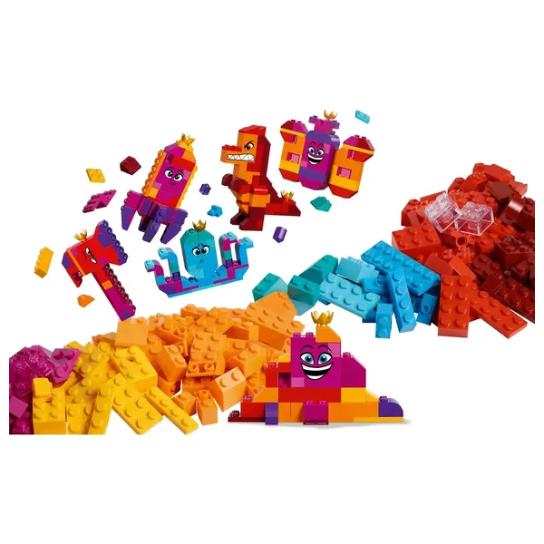 ليغو 70825 - فيلم ليغو 2: الملكة واتيفرا وا'نابي - صندوق بناء ما تشاء - 15 نموذجًا في مجموعة واحدة - متعدد الألوان