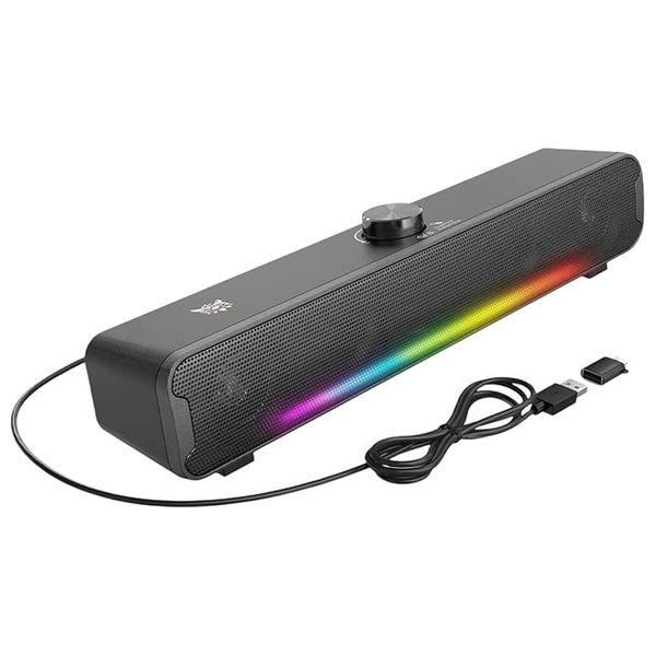  ONIKUMA L16 Gaming Soundbar - Dual Bluetooth & USB Mode - RGB Lighting - Clear Stereo Sound - Compact Design 