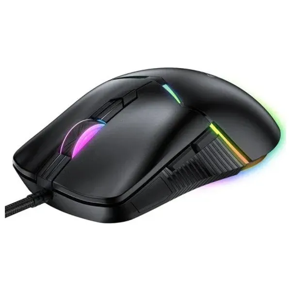  Onikuma CW929 Gaming Mouse - Wired - 1.6m - RGB Lighting - 7 Programmable Buttons - Black 