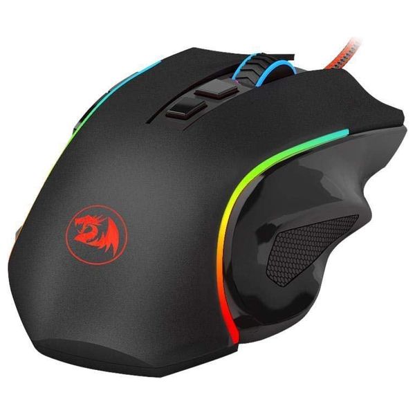  ماوس العاب ريدراغون M607  - سلكي - 7 أزرار قابلة للبرمجة - إضاءة خلفية ار جي بي - اسود 