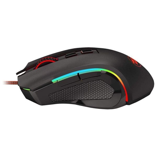  ماوس العاب ريدراغون M607  - سلكي - 7 أزرار قابلة للبرمجة - إضاءة خلفية ار جي بي - اسود 