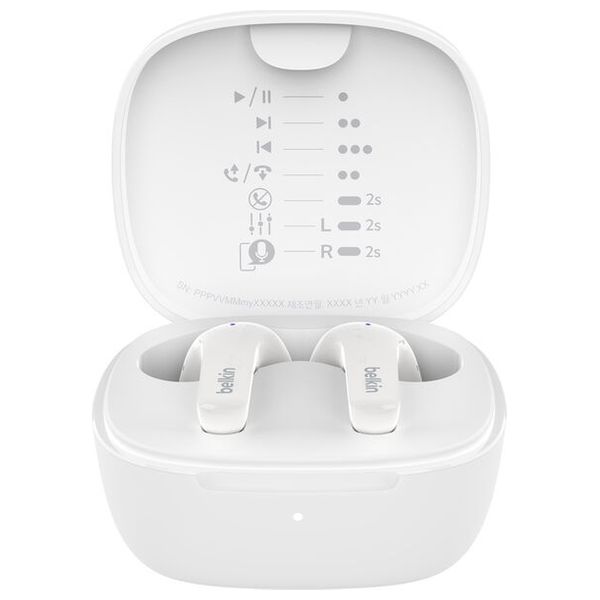 Belkin Bluetooth In-Ear Headphones - IPX5 Water Resistance - White