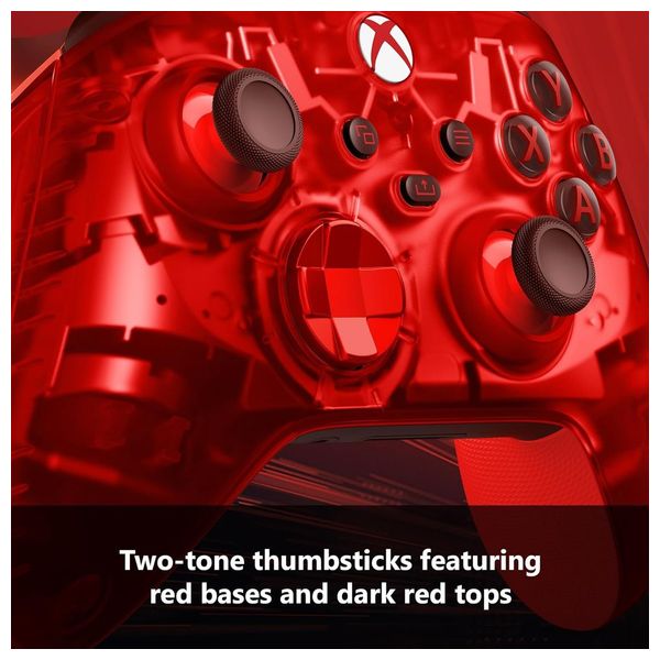  وحدة تحكم ألعاب لاسلكية مايكروسوفت إكس بوكس ​​بلس سيفر - إصدار خاص - لأجهزة إكس بوكس ​​سيريس إكس | إس، إكس بوكس ​​ون - احمر 