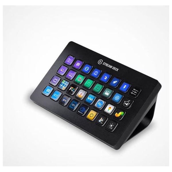  Elgato Stream Deck XL Stream Control Panel - 32 Customizable LCD Keys - For Streaming and Live Production Control - Includes Magnetic Mount 