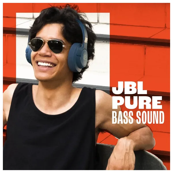  JBL Tune 720BT - Wireless Over-Ear Headphones - Battery Life Up to 76 Hours - Multi-Point Connection - White 