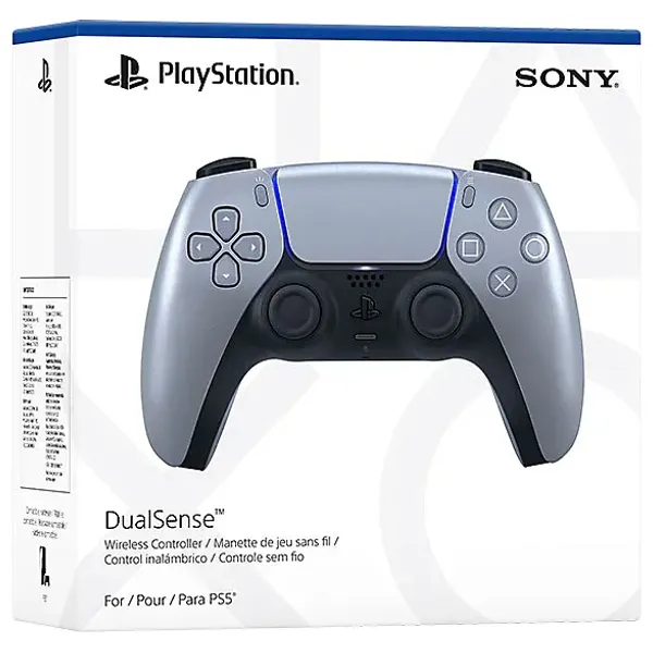  Sony - PlayStation DualSense - Wireless Controller - Silver 