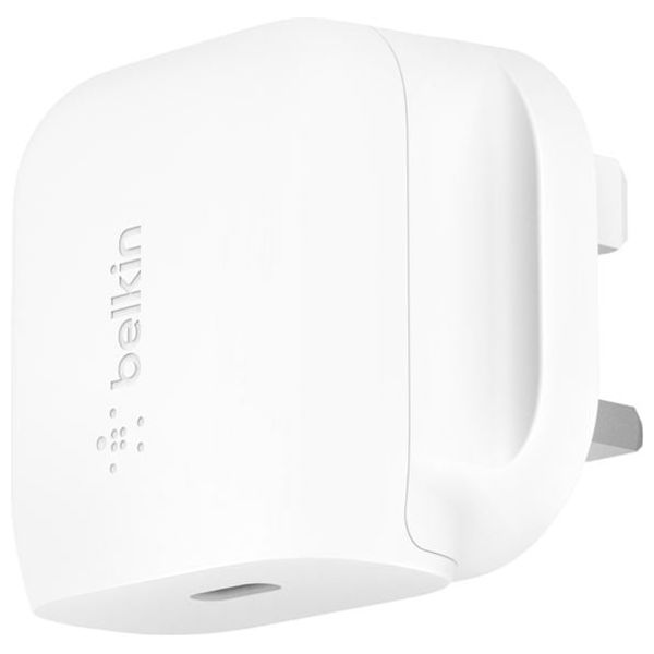  شاحن جداري بلكن - 20 واط - يو اس بي سي - أبيض 