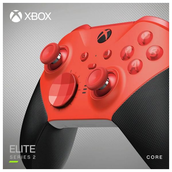  Microsoft - XBOX Wireless Controller Elite Series 2 Core - For Xbox Series X|S & Xbox One - Red 