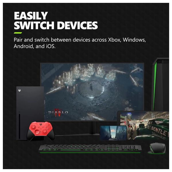  Microsoft - XBOX Wireless Controller Elite Series 2 Core - For Xbox Series X|S & Xbox One - Red 