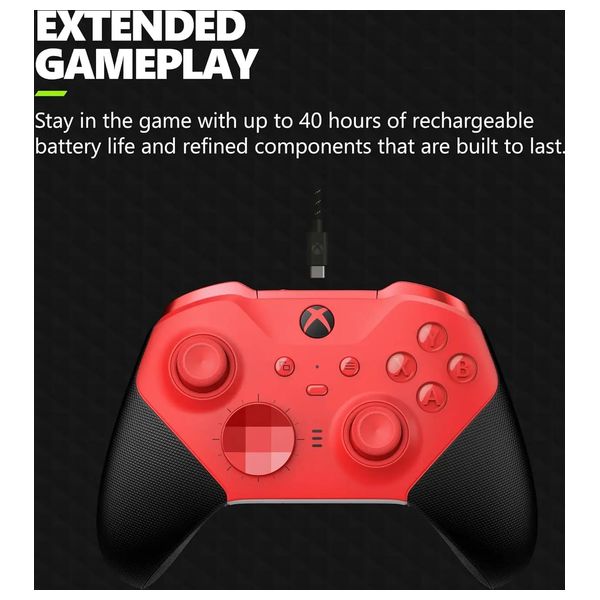 Microsoft - XBOX Wireless Controller Elite Series 2 Core - For Xbox Series X|S & Xbox One - Red 