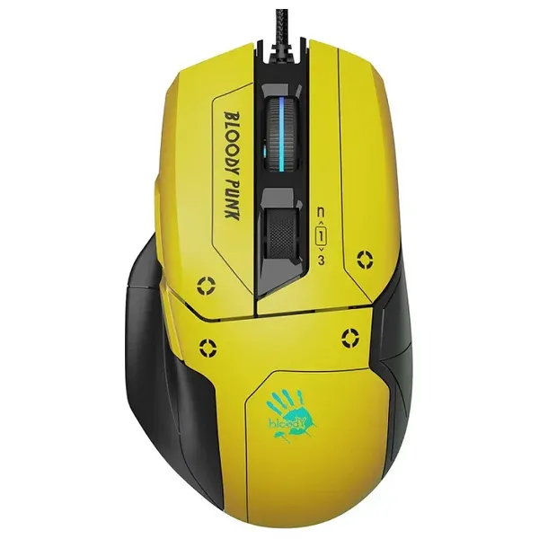  Bloody W70 Max Gaming Mouse - Wired - Yellow 