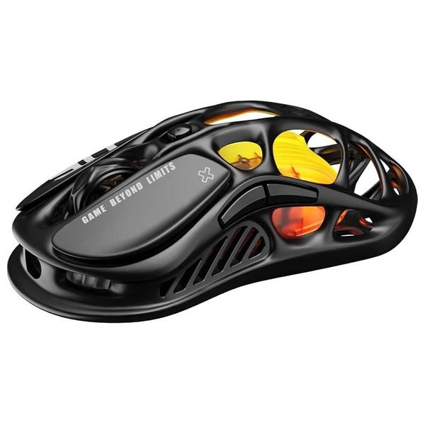 Gravastar M2-BLK-CN Gaming Mouse - Wireless - 5 Programmable Buttons - RGB Lighting - Black