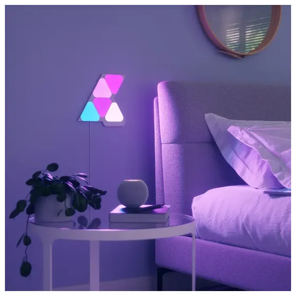 Ari Gaming Nanoleaf Shapes Mini Triangles Wall Lights - Smart Customizable - Interactive RGB Lighting