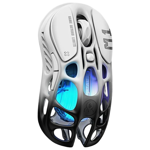 Gravastar M1 Pro Gaming Mouse - Wireless - RGB - 5 Programmable Buttons - White