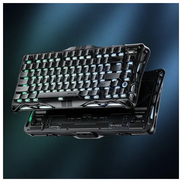  Gravastar Mercury V75 Gaming Keyboard - HE - Magnetic Hall Effect Switches - Black 