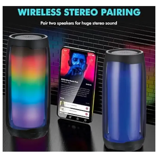  Silver Crest Enceinte - Bluetooth Speaker - Up To 2000 mAh - Black 