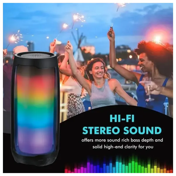  Silver Crest Enceinte - Bluetooth Speaker - Up To 2000 mAh - Black 