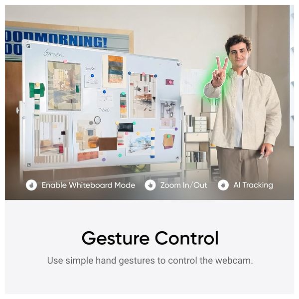 كاميرا ويب إنستا 360 لينك 2  - دقة 4K مع AI - تتبع آلي - تركيز تلقائي (PDAF) - ميكروفونات إلغاء ضوضاء (AI) - أبيض