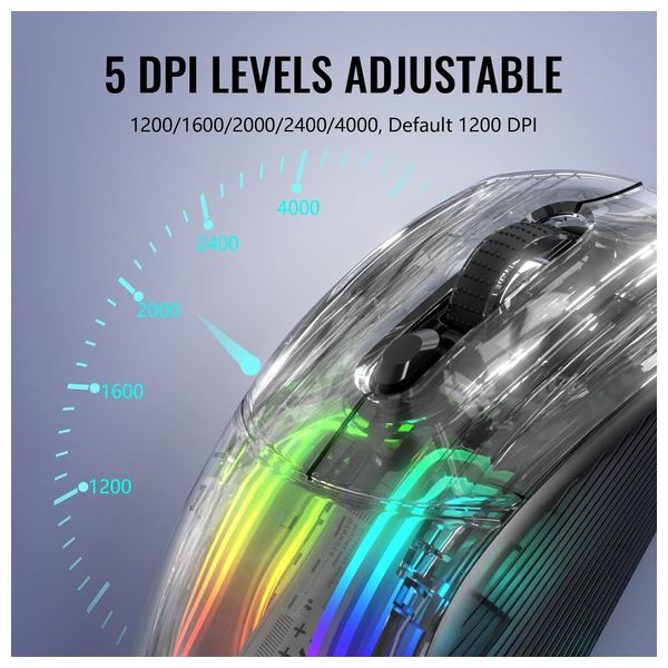 X2 Pro Gaming Mouse - Wireless - RGB Lighting - Silent Buttons - Smart Auto Sleep