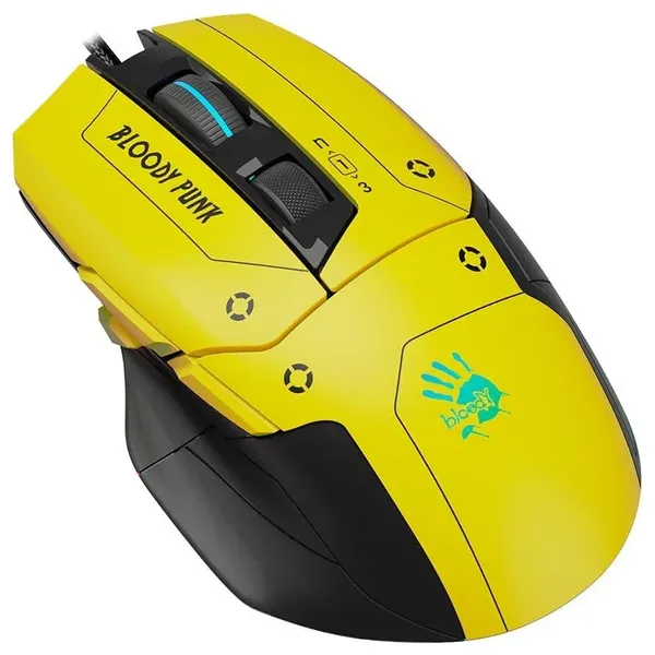  Bloody W70 Max Gaming Mouse - Wired - Yellow 