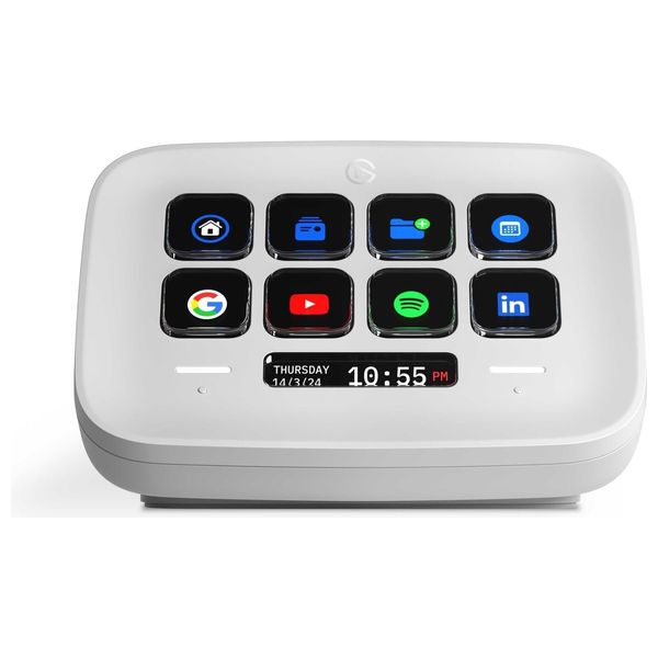 كيبورد Elgato - بـ 8 أزرار قابلة للتخصيص - تحكم ديناميكي - شريط معلومات ذكي