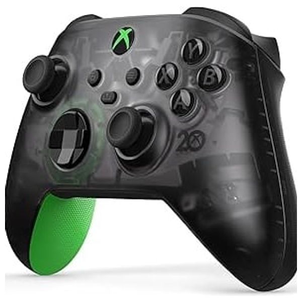  وحدة تحكم لاسلكية مايكروسوفت - إصدار خاص بمناسبة الذكرى العشرين لوحدة تحكم  - لأجهزة اكس بوكس سيريز اكس|اس واكس بوكس ون - اسود 
