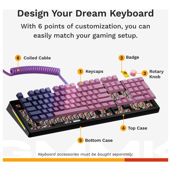  Glorious	GMMK 3- Wired Keyboard - RGB - Black 