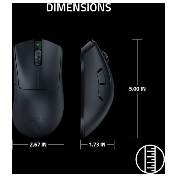  Razer V3 Pro Gaming Mouse - Wireless - RGB Lighting - Black 