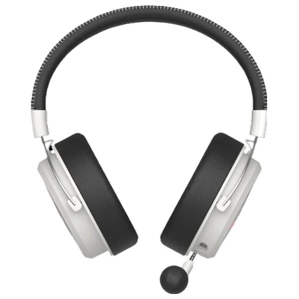 سماعة ألعاب لاسلكية حول الاذن بلودي MR590 - ثلاثية الوضع - صوت محيطي 7.1 - محركات 50mm - ميكروفون مزدوج ENC - أبيض